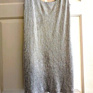 Silver Glitter Sheath Dress Size Small